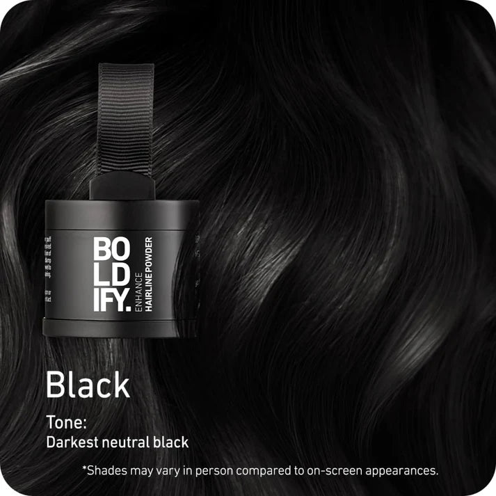 Bald Spot Concealing Hair Powder for Men – Black