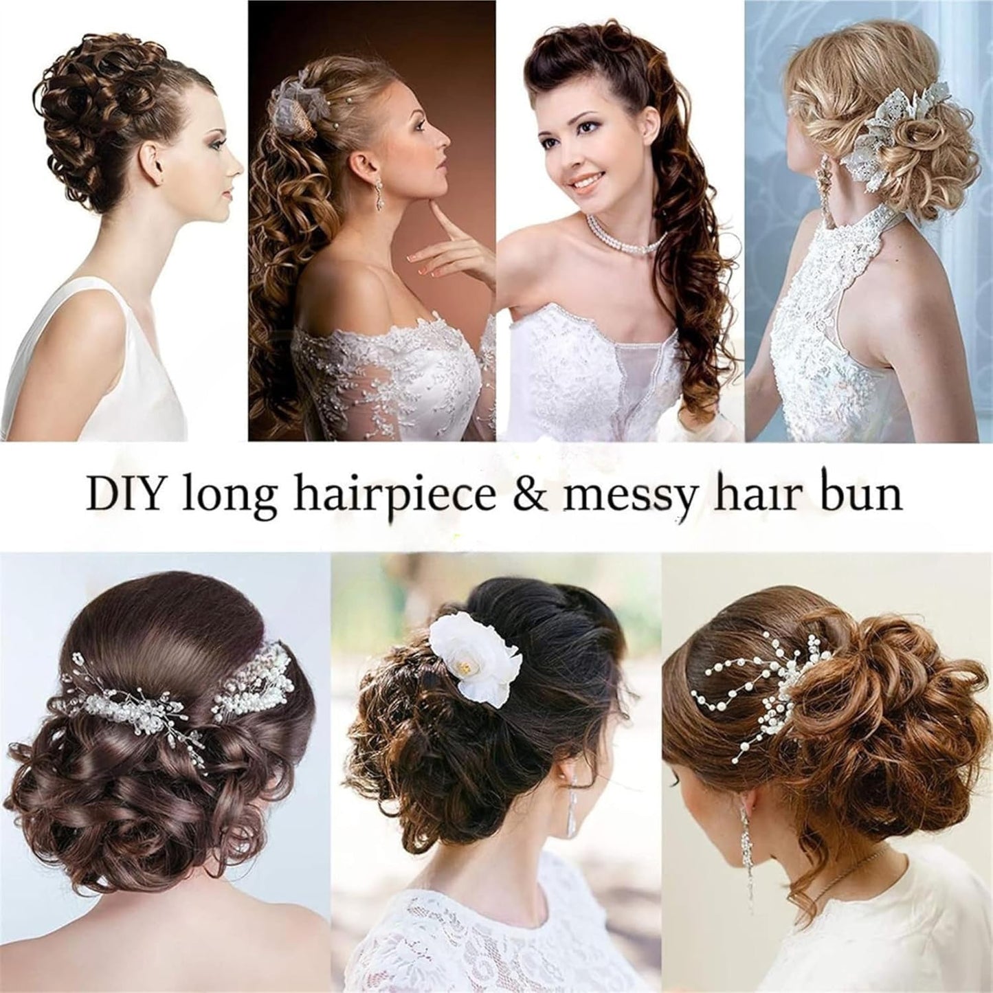 Pack of 2 - Frill Hair Extension - Messy Hair Frill Braid Extension