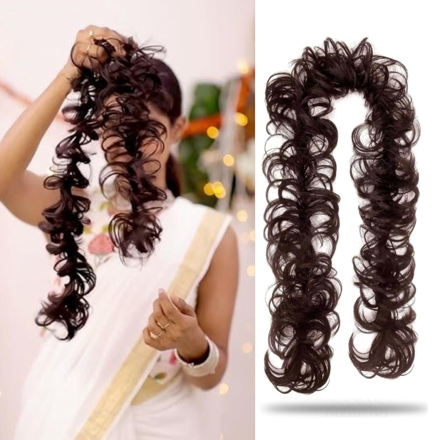 Pack of 2 - Frill Hair Extension - Messy Hair Frill Braid Extension
