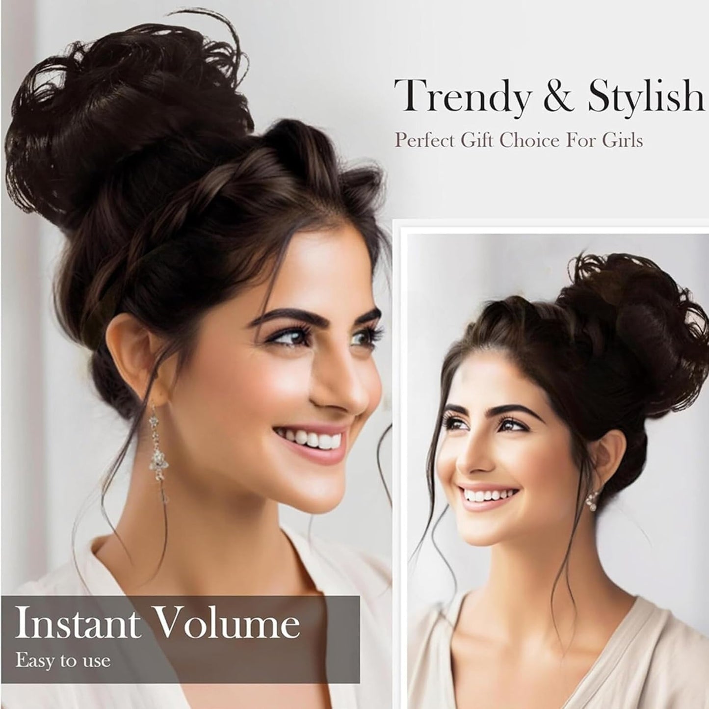 Pack of 2 - Frill Hair Extension - Messy Hair Frill Braid Extension