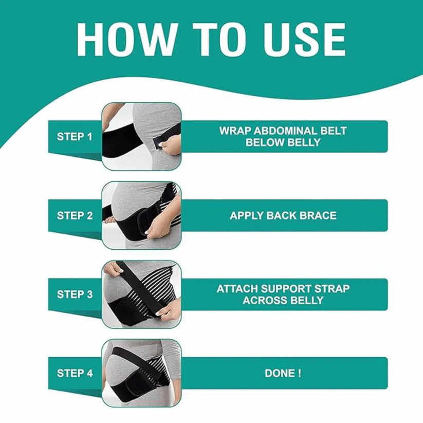 4-in-1 Breathable Pregnancy Belly Support Band