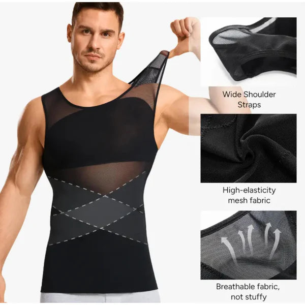 Men's Body Shaper Compression Vest - Slim your Belly instantly
