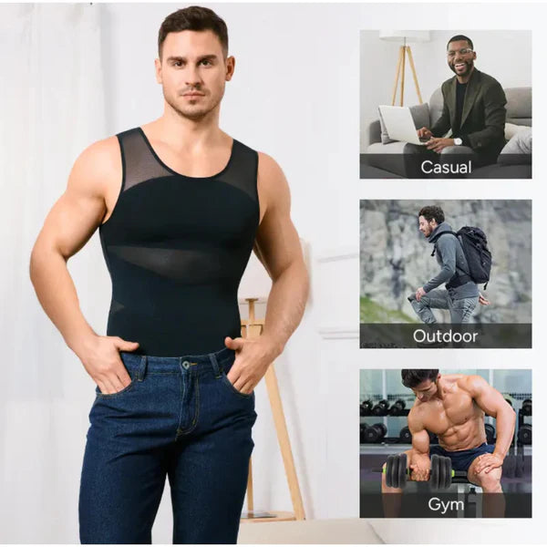 Men's Body Shaper Compression Vest - Slim your Belly instantly
