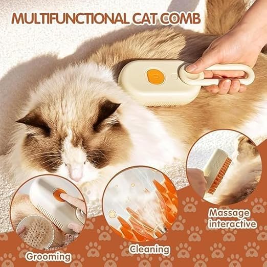 3 in 1 Pet Grooming Brush for Dogs and Cats + Free Bathing Brush