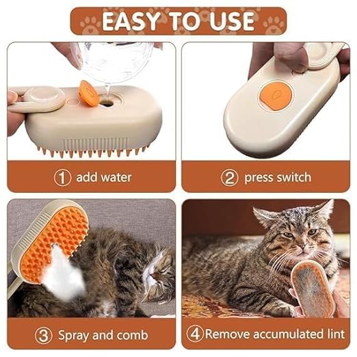 3 in 1 Pet Grooming Brush for Dogs and Cats + Free Bathing Brush