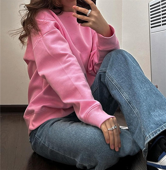 Cozy and Stylish Sweater - Oversized Sweatshirt for Women