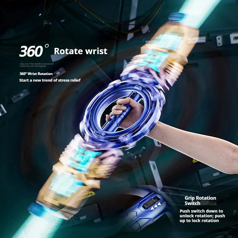 Dual Blade Sword Toy - Fire Spinning Sword Double-Blade Metal Toy