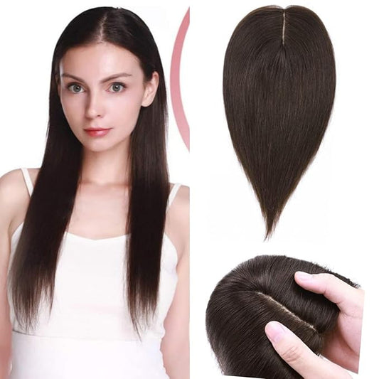 5 Clip Hair Topper – Instant Volume & Natural Coverage - 18 inches