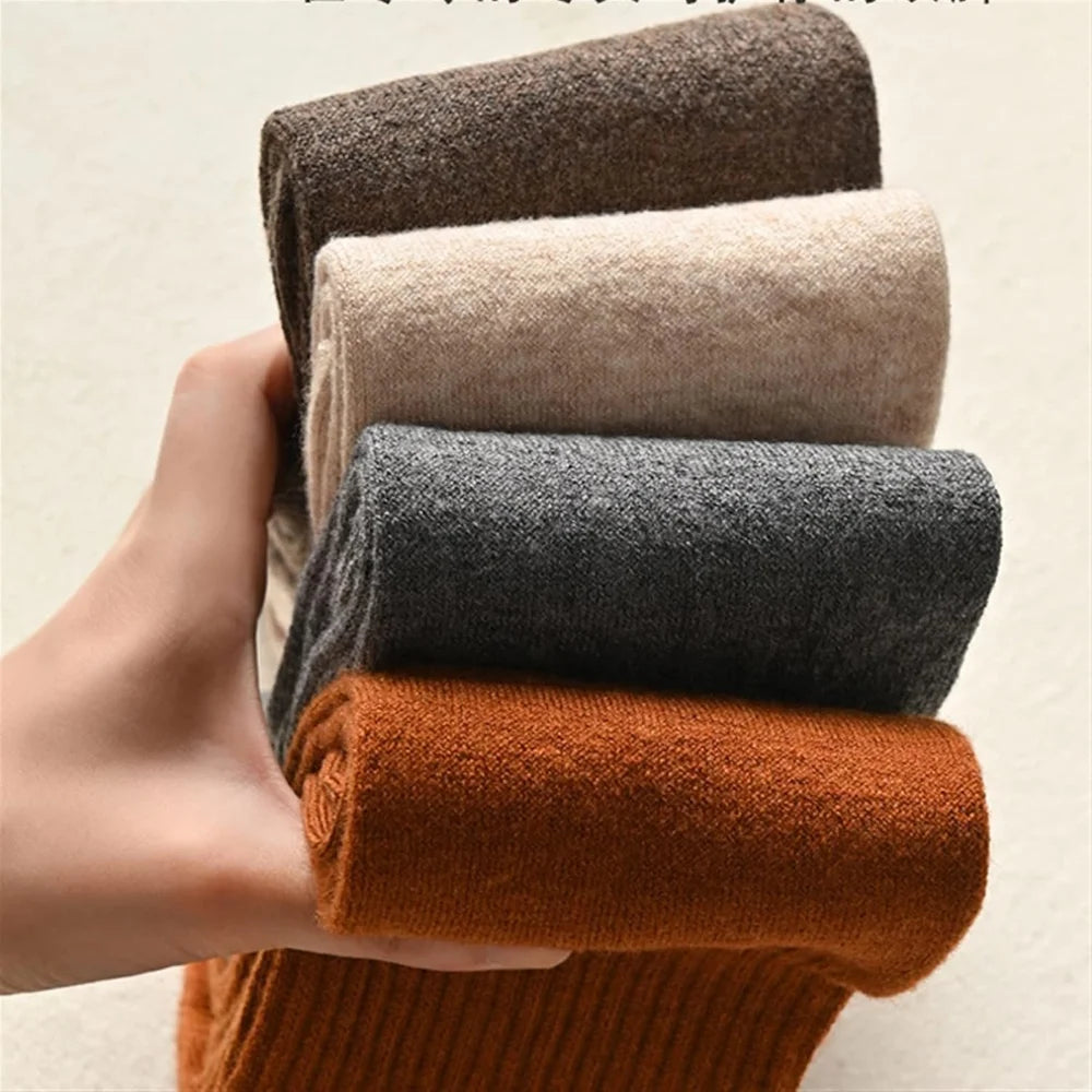 Buy 1 Get 2 Free - Warm and Over-the-Knee, Woolen Socks – Knitted, Non-Slip, Stylish Comfort